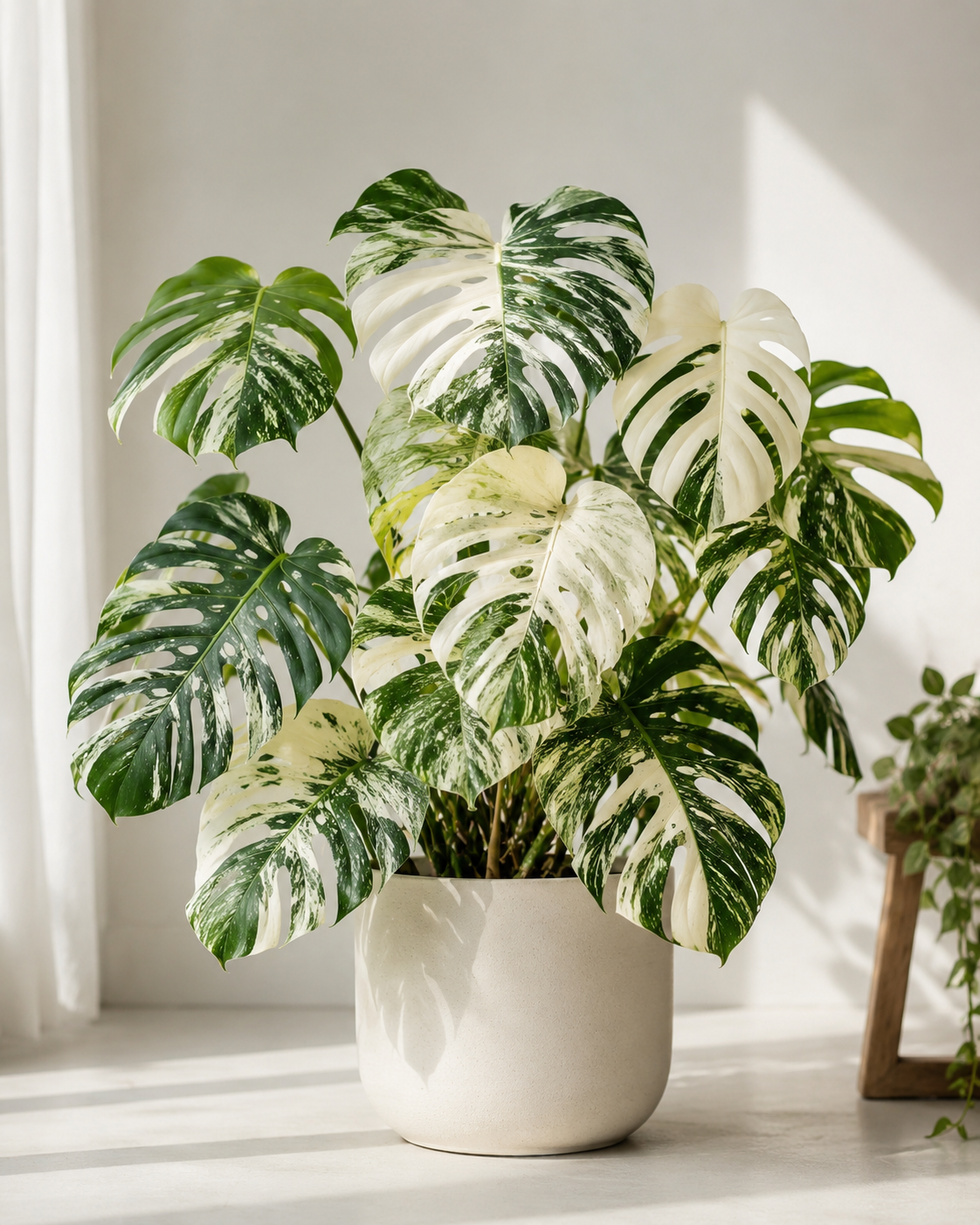 Variegated Monstera Thai Constellation Plant