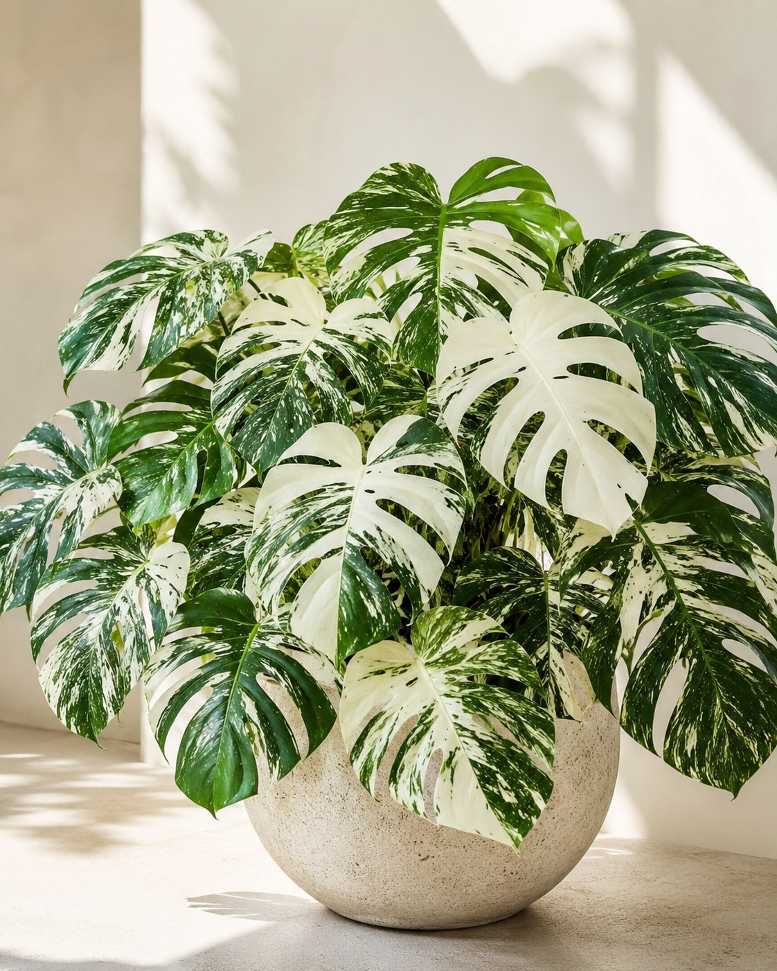 Variegated Monstera Thai Constellation Plant